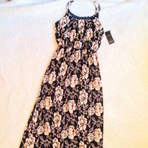 NWT NAIF Floral Blouson Waist Maxi Dress Small